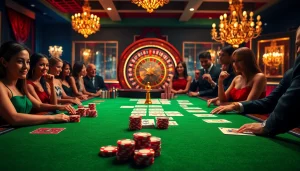 Experience excitement at 789pp.nl as gamblers engage with vibrant poker chips and cards.