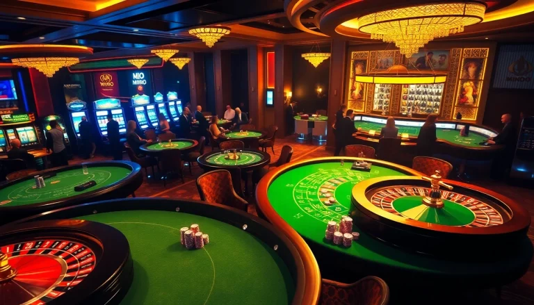 Experience the excitement of MMOO gaming with dynamic casino tables, colorful chips, and vibrant slot machines.