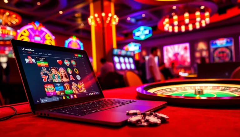 Enjoy seamless gameplay with onicplay login showcased on a luxurious casino interface.