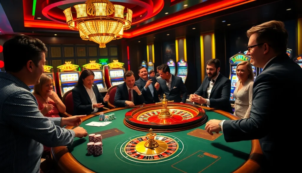 Engage in the exciting world of vaoluoitv with a luxurious casino table setting featuring poker chips and cards.