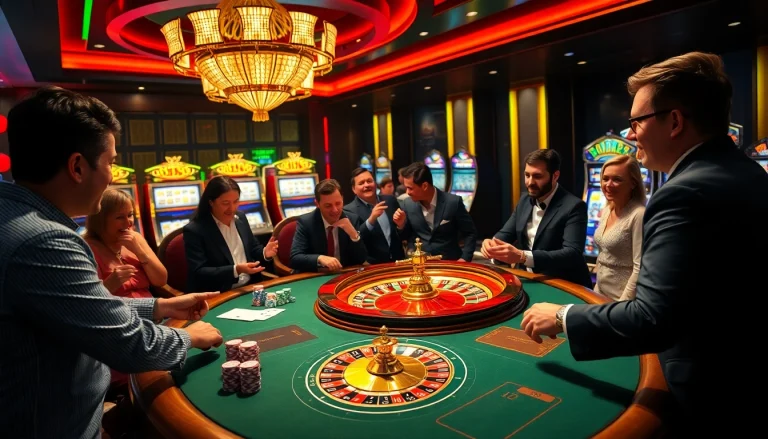 Engage in the exciting world of vaoluoitv with a luxurious casino table setting featuring poker chips and cards.