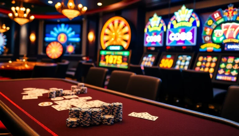 Experience thrilling gameplay at Co88's lively poker table with authentic chips and cards.