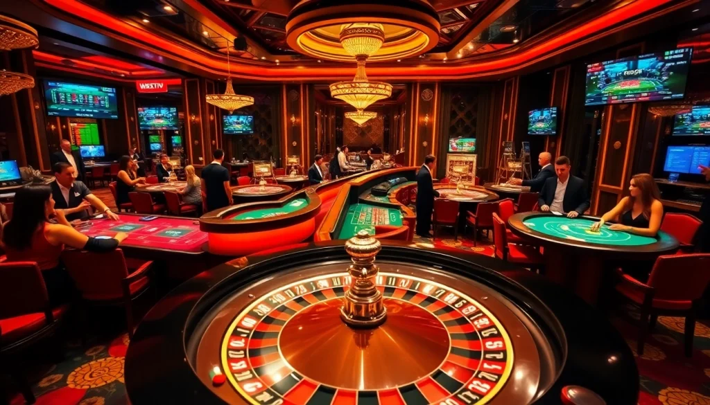 Trải nghiệm chơi game đầy cảm giác tại https://luck8.net với nội thất casino sang trọng và các bàn chơi đầy kích thích.