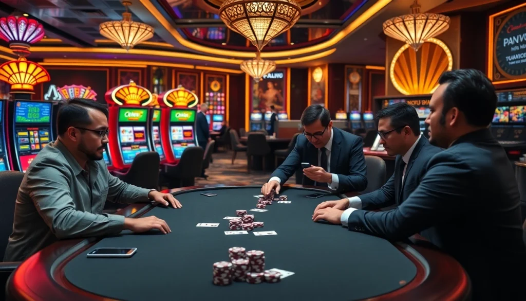 Experience the thrill of gambling at luongson171tv with luxury casino visuals and action.