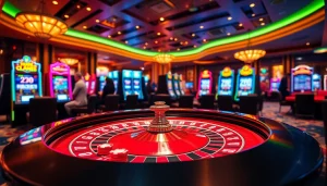 Engaging players at a luxurious casino with go88 online gaming excitement and vibrant atmosphere.