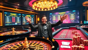 Winning moments at THABET online casino with vibrant games and engaging promotions.