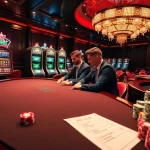 Engage in thrilling gameplay with 89bet39 at a luxurious casino table, surrounded by vibrant poker chips.