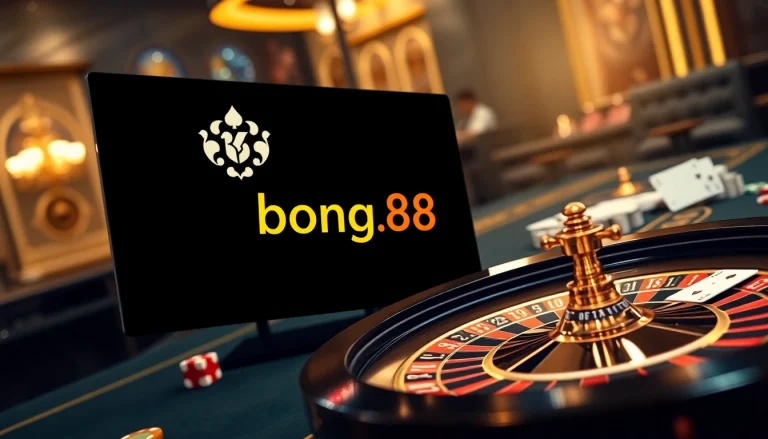 Experience the thrill of online gambling at bong88.casa with vibrant casino gaming elements.
