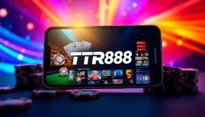 Discover the TR88 online betting platform on a mobile device, showcasing casino games and sports betting.