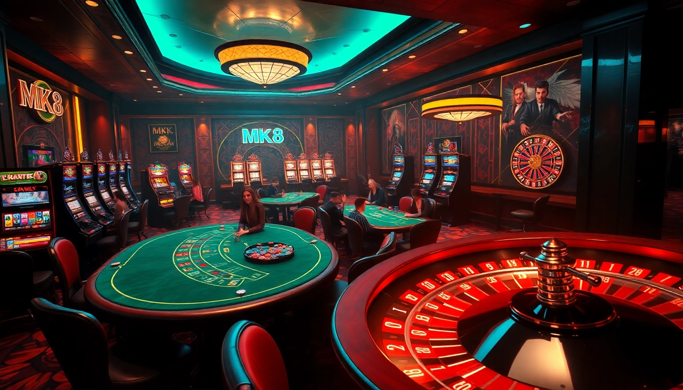 Experience the thrill of MK8 with engaging gambling action at luxury casino tables.