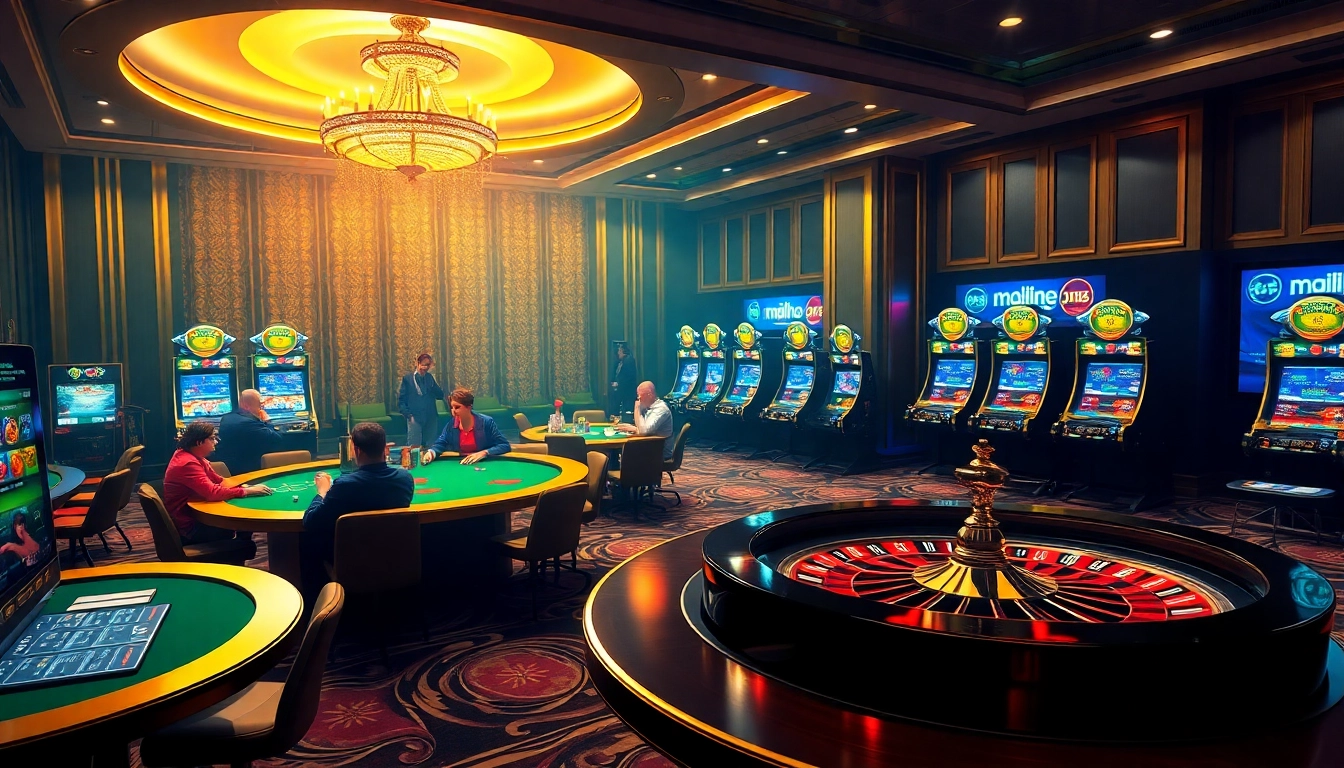 Experience thrilling gameplay at J88 casino with vibrant tables and exciting slot machines