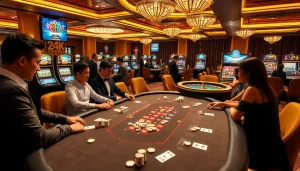 Trải nghiệm gameplay đầy thú vị tại casino 24kclub với poker, roulette và các máy đánh bạc sặc sỡ.