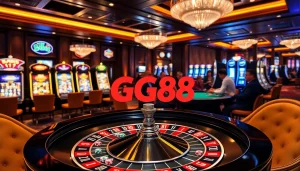 Winning players at GG88 enjoy a luxurious gambling experience with roulette and poker chips.