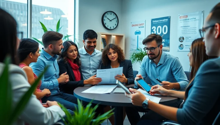 Discussing rijbewijs kopen 300 euro options in a modern office.