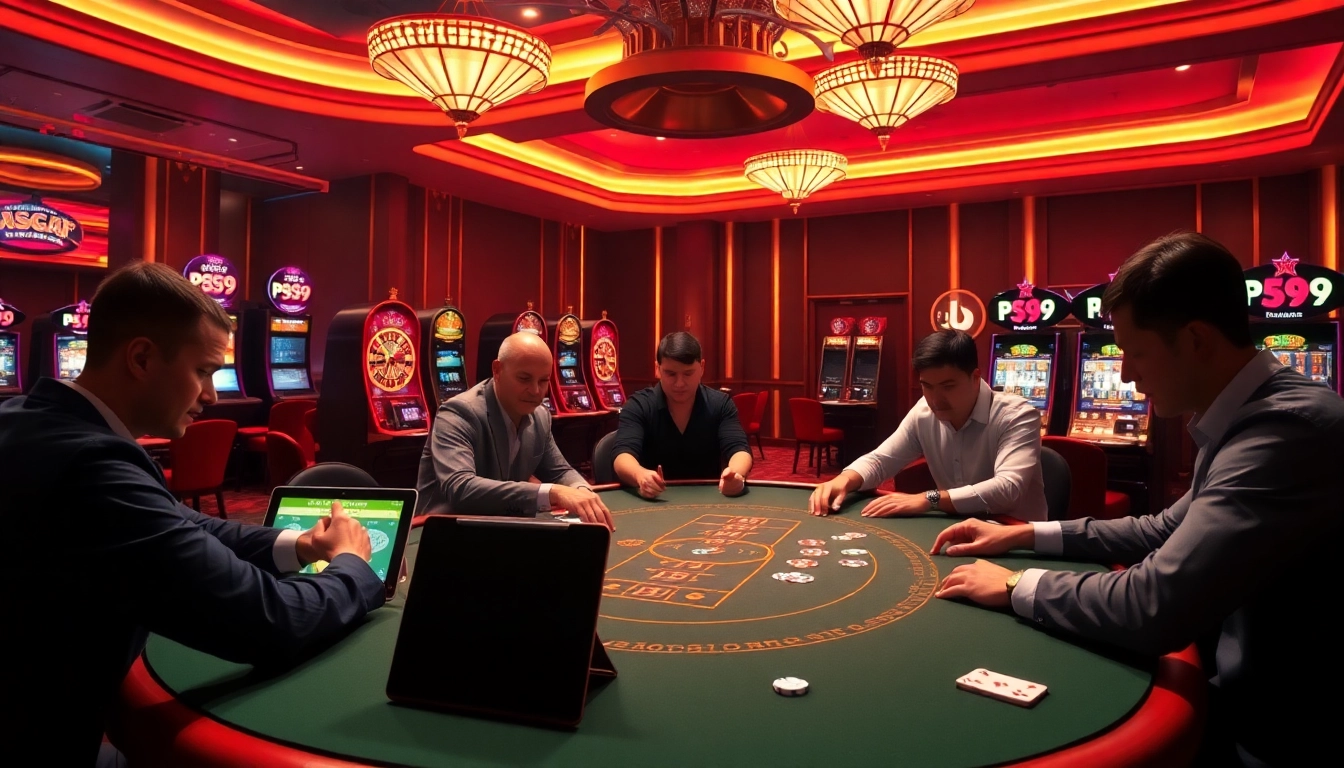 Experience high-stakes poker action at PS99, where professional players strategize with intensity.