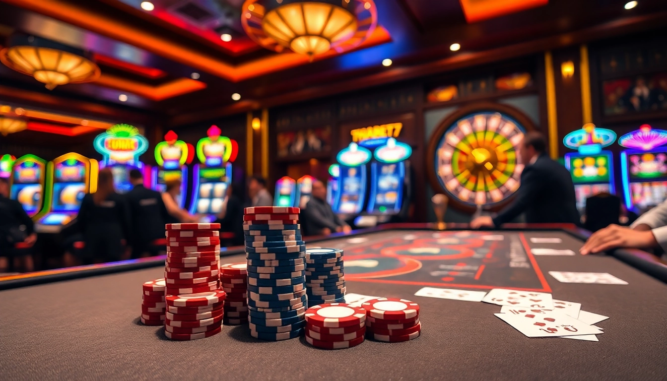Experience the excitement of casino gaming at Thabet77 with vibrant tables and high-stakes action.