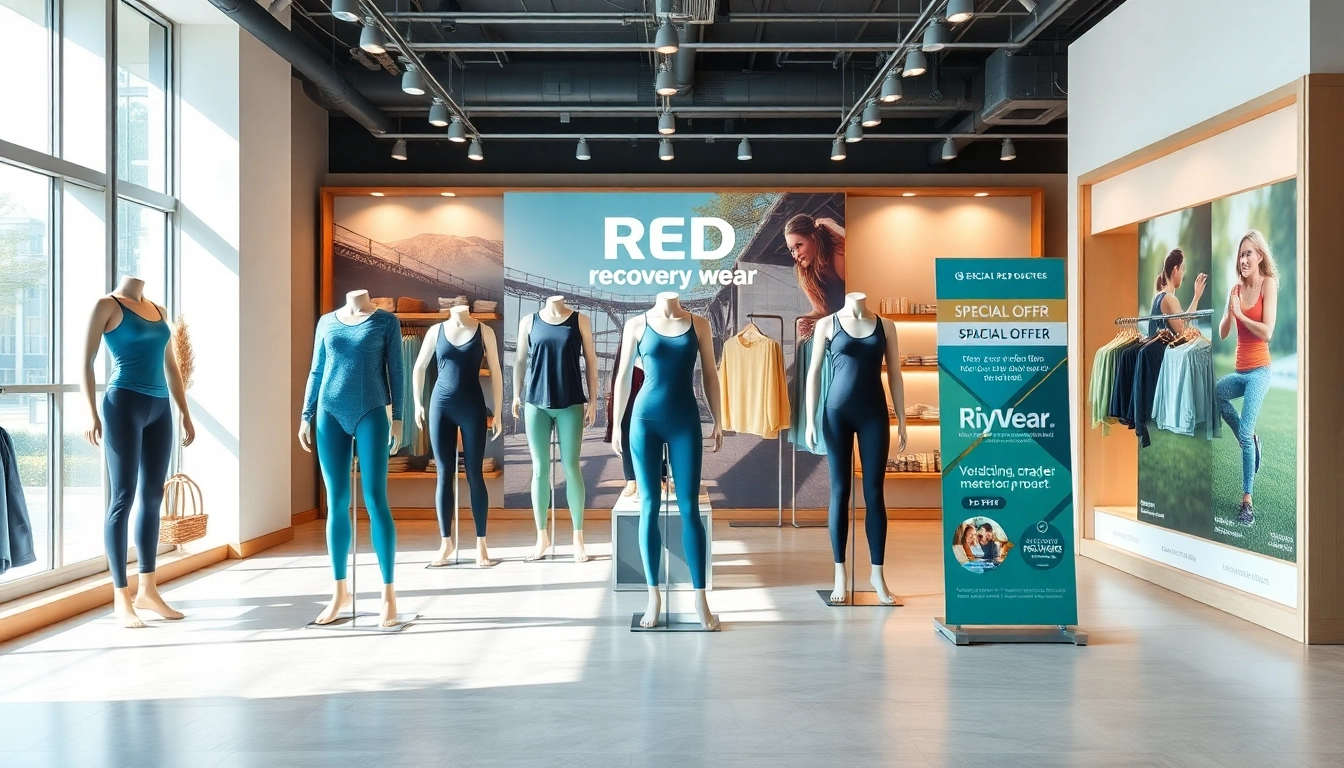 多様なサイズと特別オファーを備えた小売店舗でReDリカバリーウェアを体験する