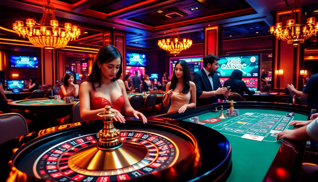 Experience the excitement of x88.agency with engaging casino games and beautiful dealers.