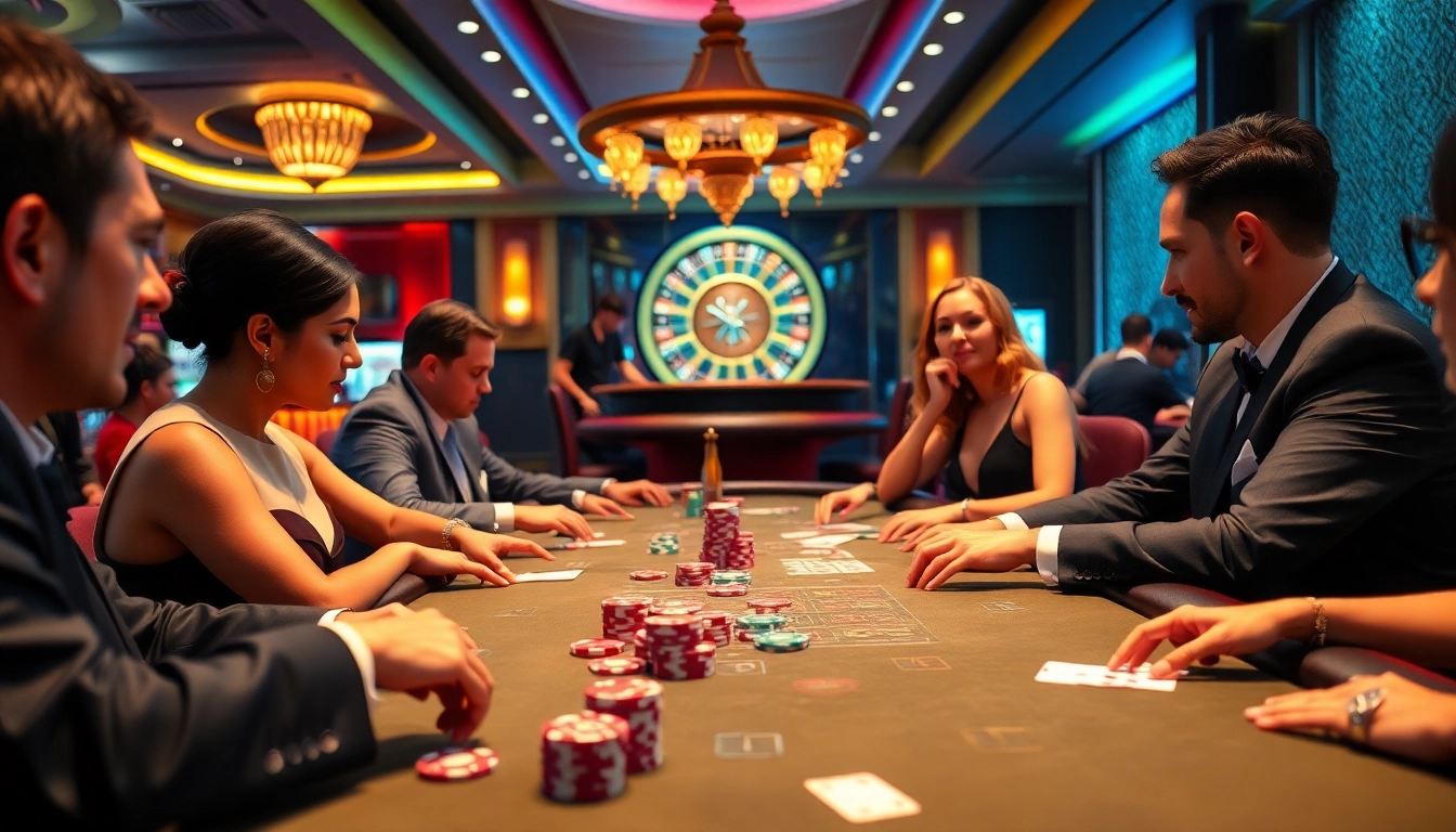 Experience the thrill of poker at https://www.kjc.global/ with vibrant chips and glamorous players.