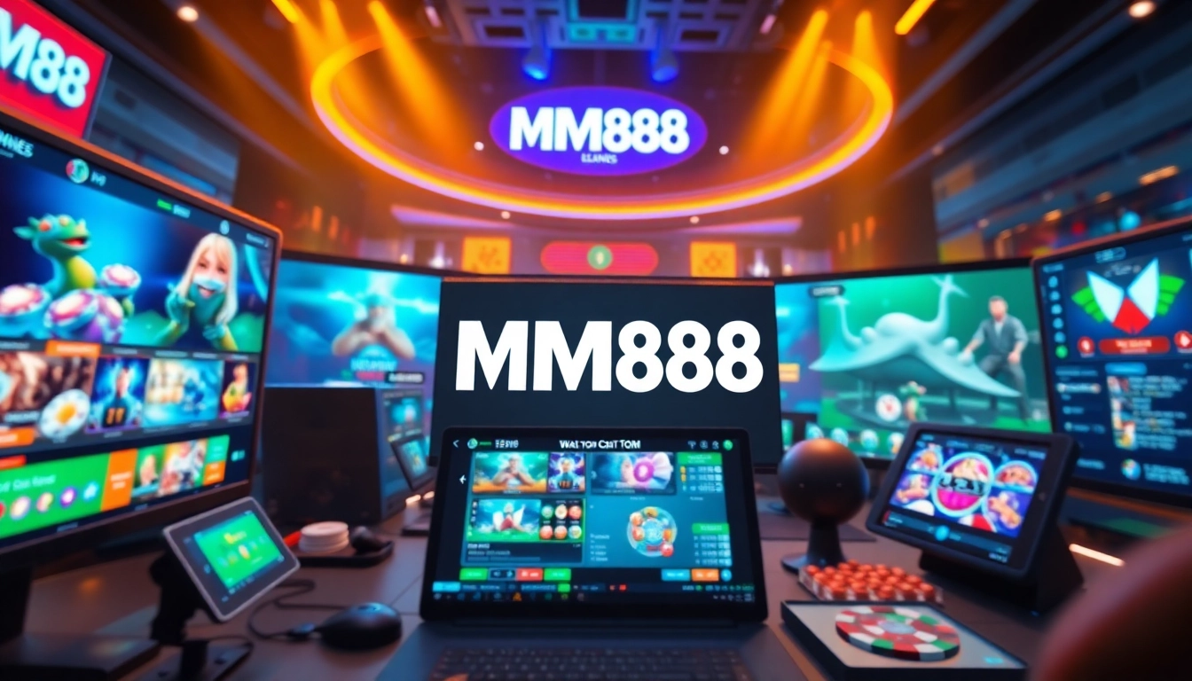 MM88 online gaming platform showcasing user-friendly navigation and vibrant game icons.