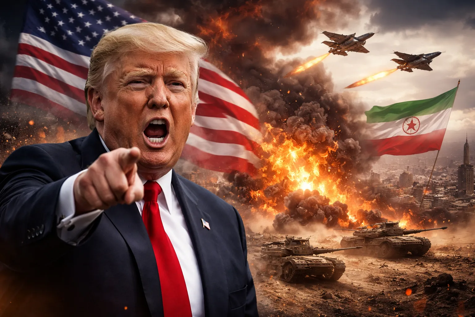 trump declares war on iran