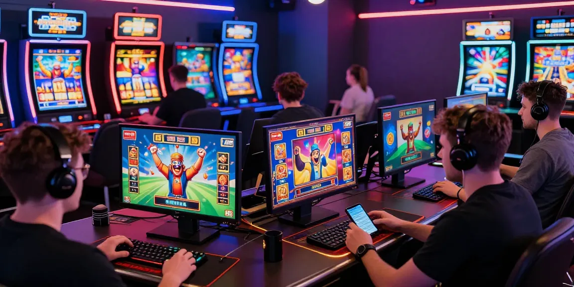Credit card casinos for UK players at https://euf.co.uk showcasing diverse players enjoying vibrant gaming with high energy.
